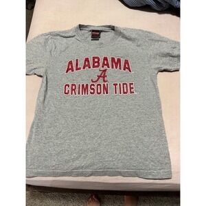 Alabama Crimson Tide Youth Large 14/16 T-Shirt Heather Gray Genuine Stuff NCAA